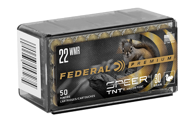 Federal Premium .22 WMR 30gr JHP Ammo 50rd