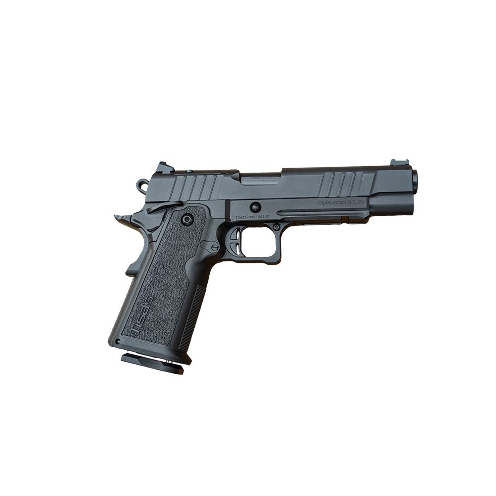 Tisas 1911 Duty B9R Double Stack Handgun 9mm Luger 17rd Magazine 5'' Barrel Black Cerakote RMS/c Optic