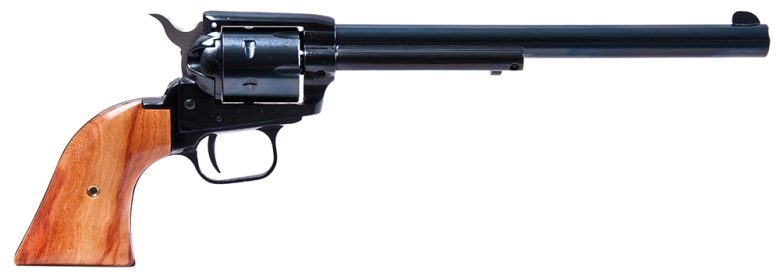 Heritage Mfg RR22MB9 Rough Rider 22 LR/22 WMR 6 Shot, 9" Black Steel Barrel, Black Zinc Alloy Frame, Black Cylinder, Cocobolo Grip, Exposed Hammer