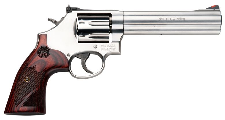 Smith & Wesson 686 Deluxe Wood 357Mag 6" SS Revolver