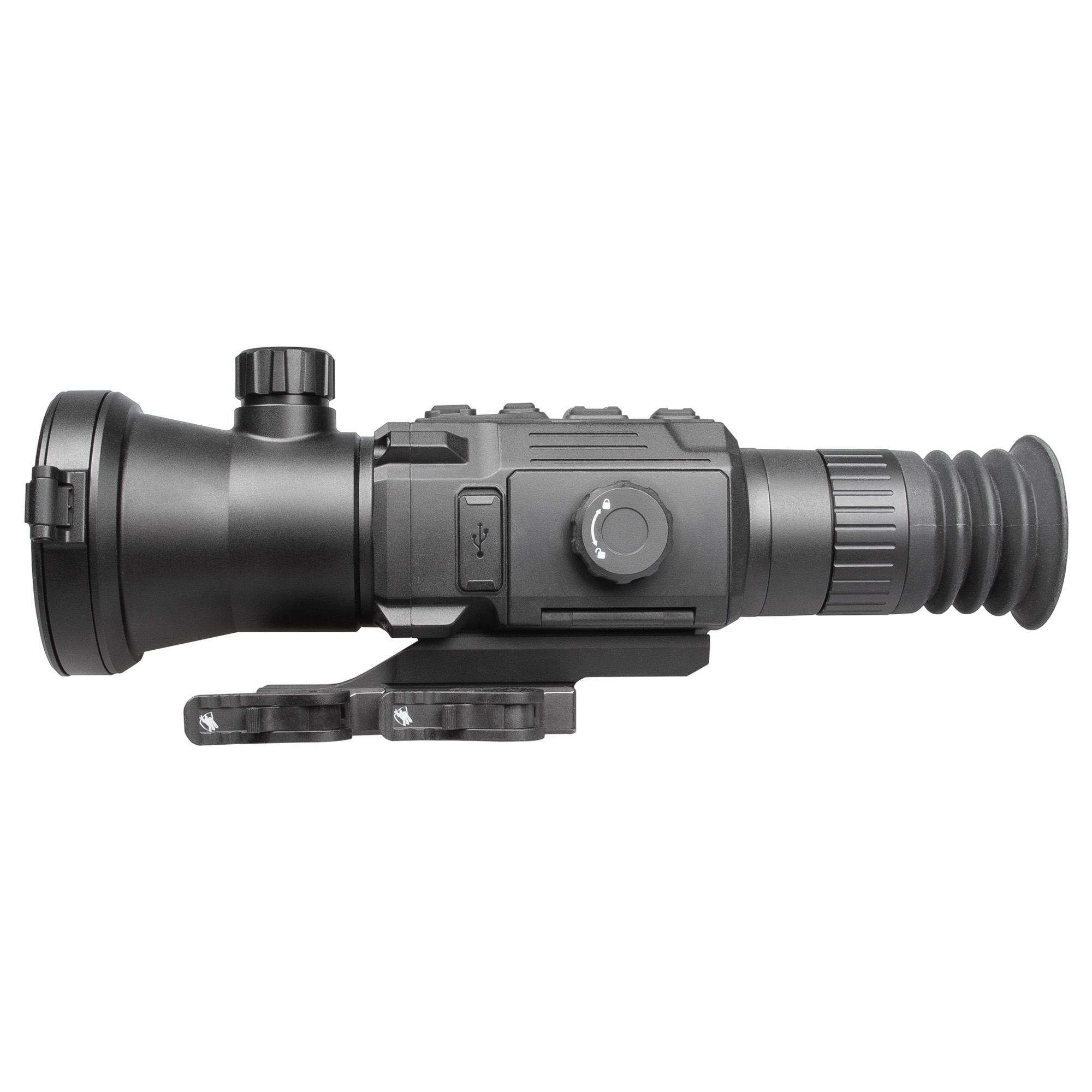 AGM Global Vision Evolver LRF Thermal Imaging Scope, 60mm, 2.5-20x Magnification, 1280x1024 Resolution, Black