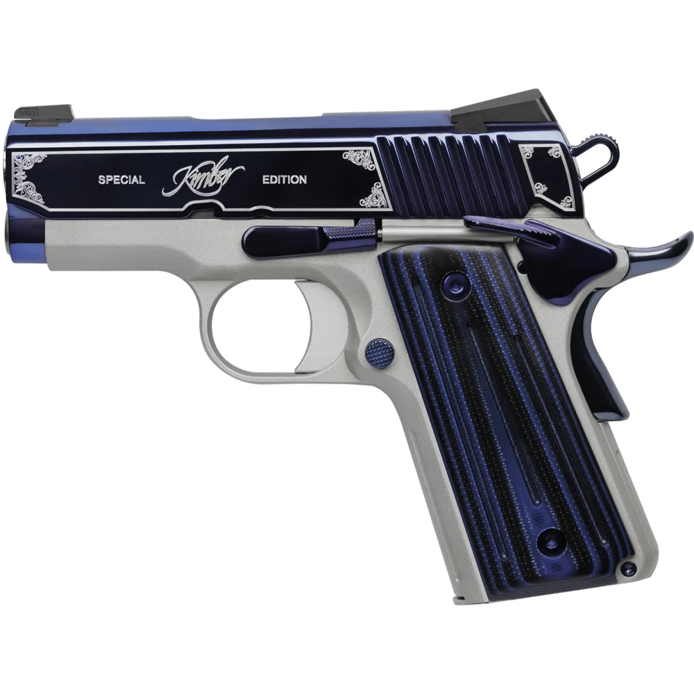 Kimber Ultra II .45 ACP 3" 7+1 Sapphire Blue Slide G10 Grip