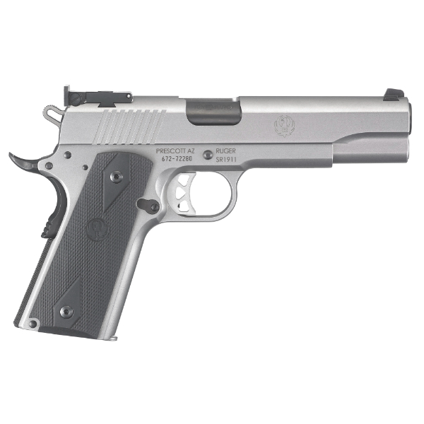 Ruger 6739 SR1911 Single 10mm 5 8+1 Black Rubber Grip Stainless