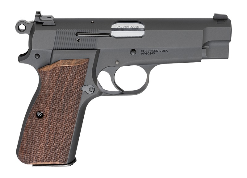 Springfield Armory SA-35 Compact 9mm Blued Pistol with Checkered Walnut Grips