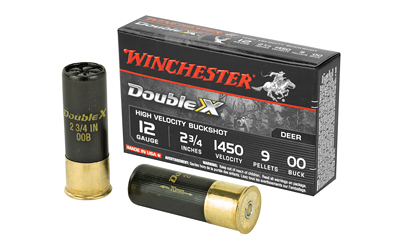 Winchester Double X 12GA 2.75" 00 Buckshot 9 Pellet 5rd Box
