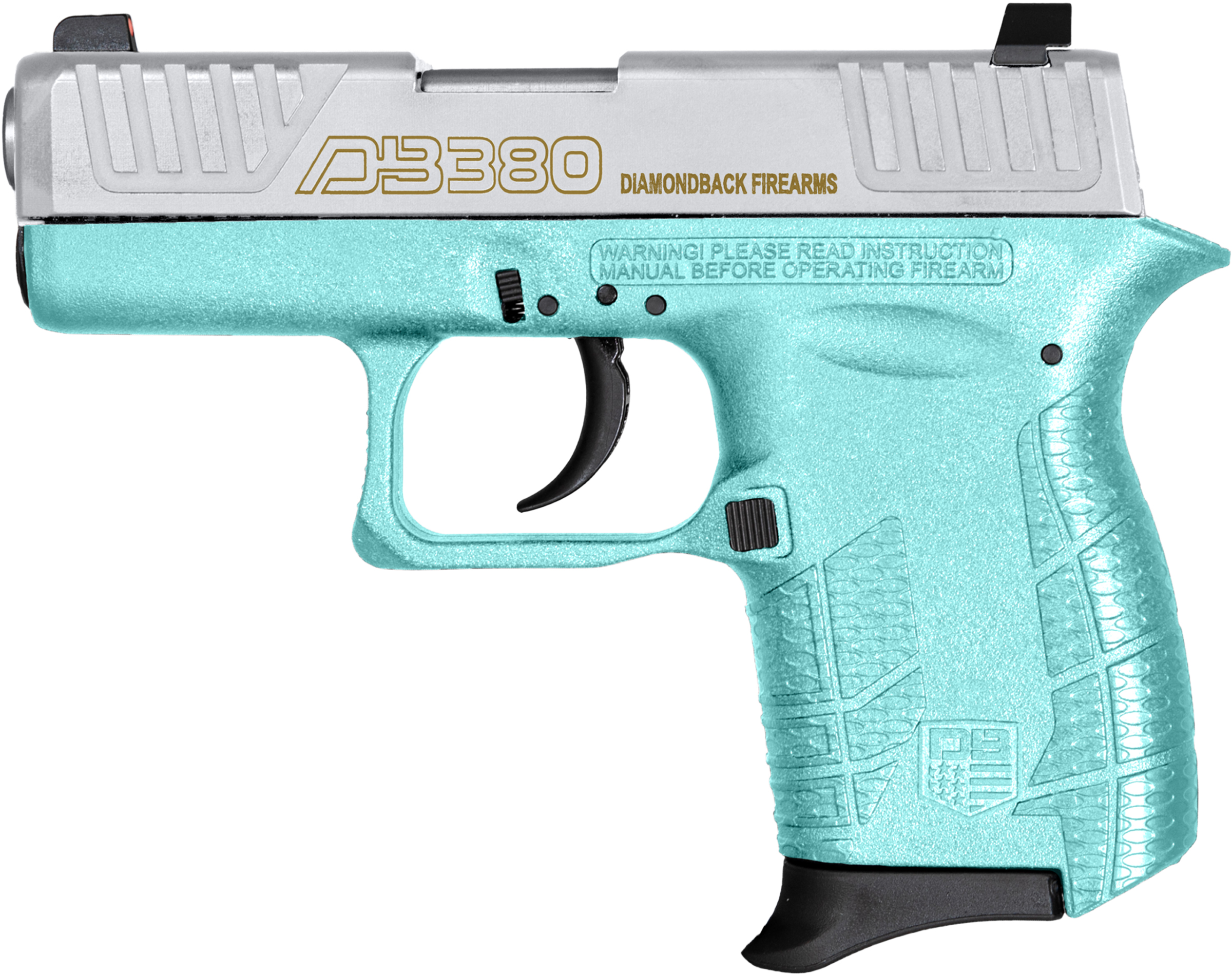 Diamondback DB380 Gen 4 .380 ACP 6rd Mint Green SS Slide