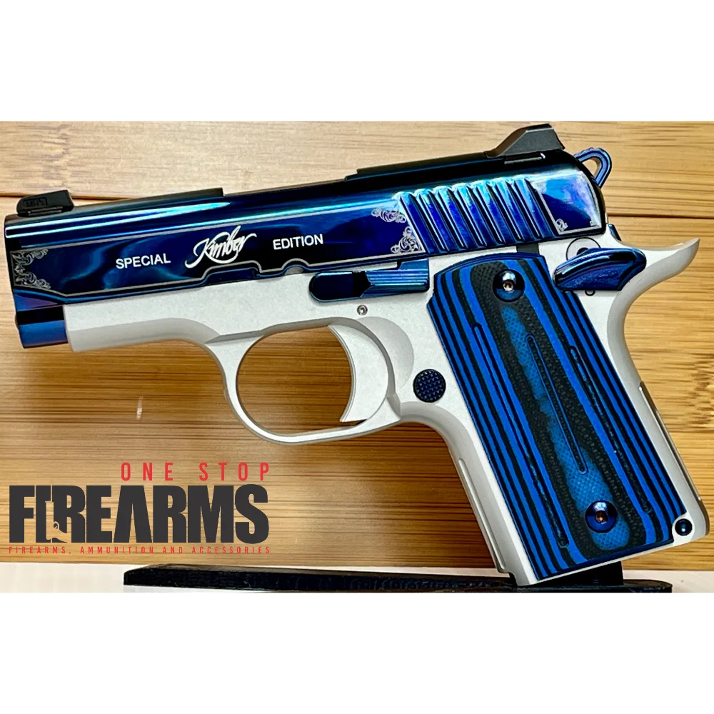 Kimber Micro 9 Sapphire 9mm 3.15" 6+1 Bright Blue PVD G10 Grip