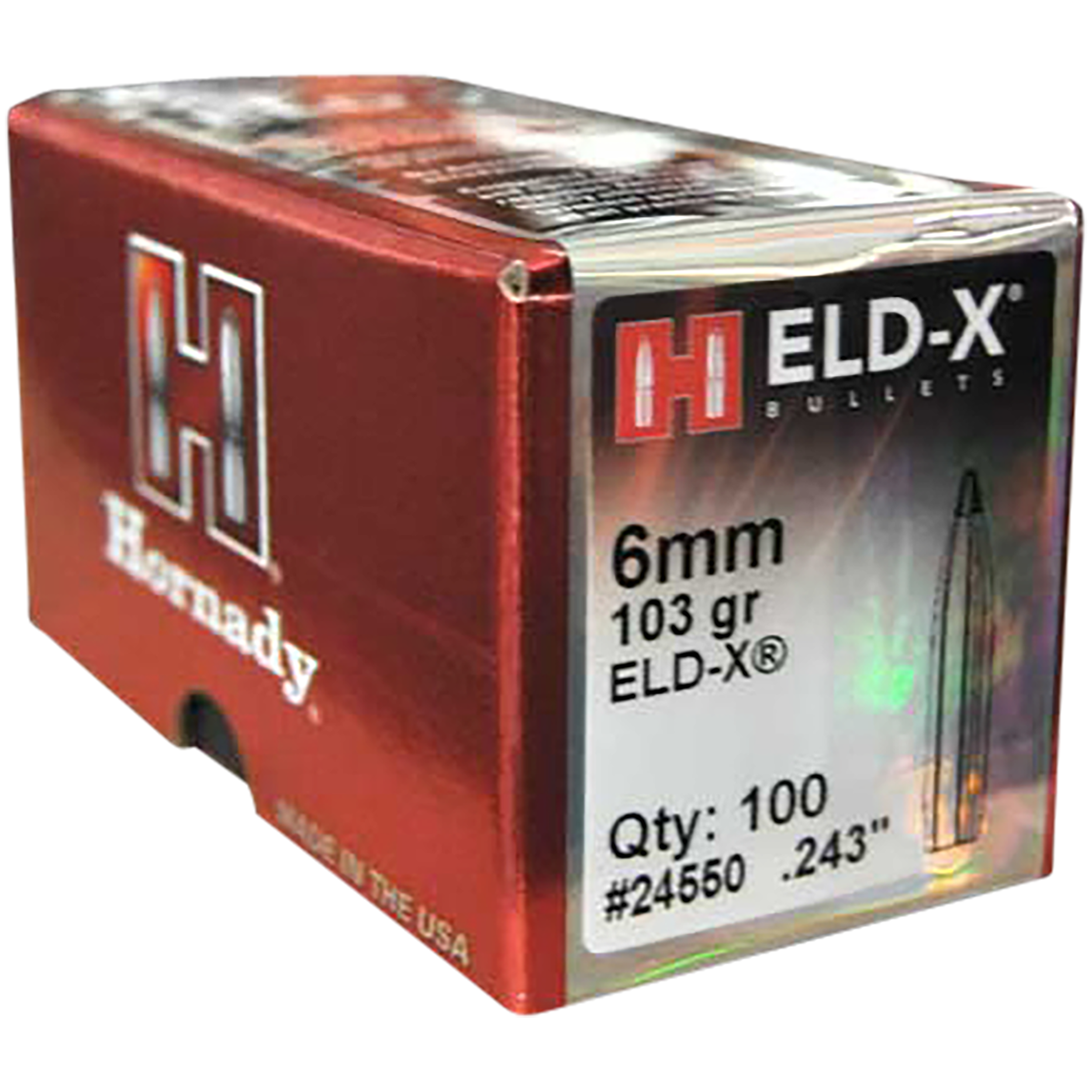 Hornady ELD-X .243 103 Grain Ballistic Tip 100 Count - image 4 of 5