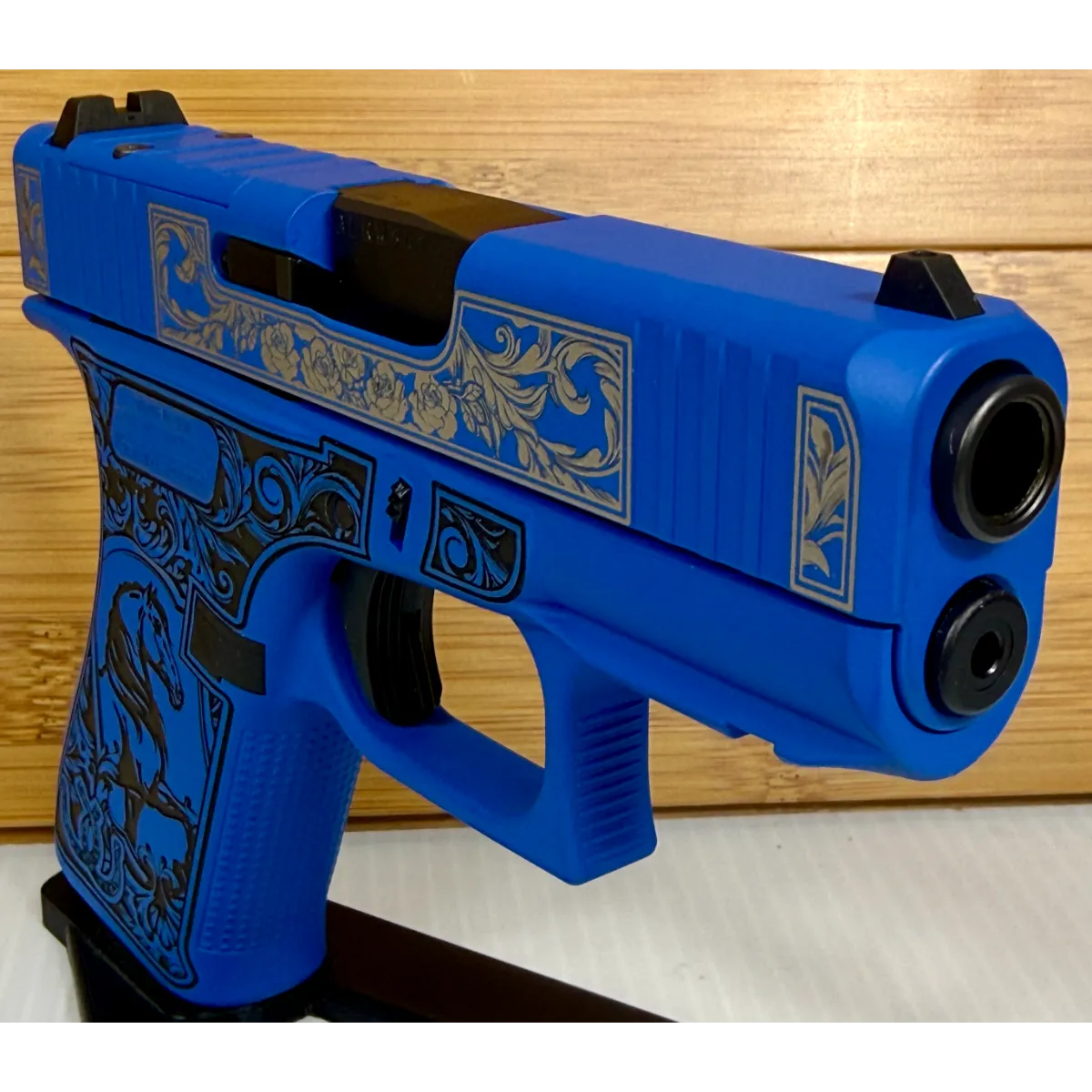 Glock 43X Glock & Horses Blue 9mm 10Rd Pistol