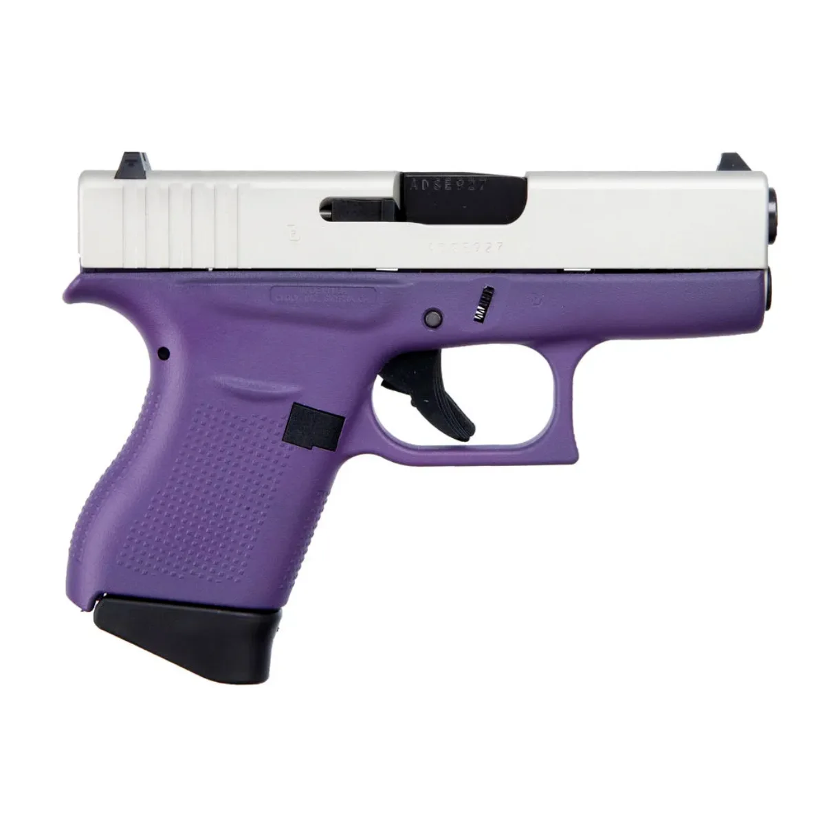 Glock 43 Purple USA 9mm Aluminum Slide 6-Round Pistol