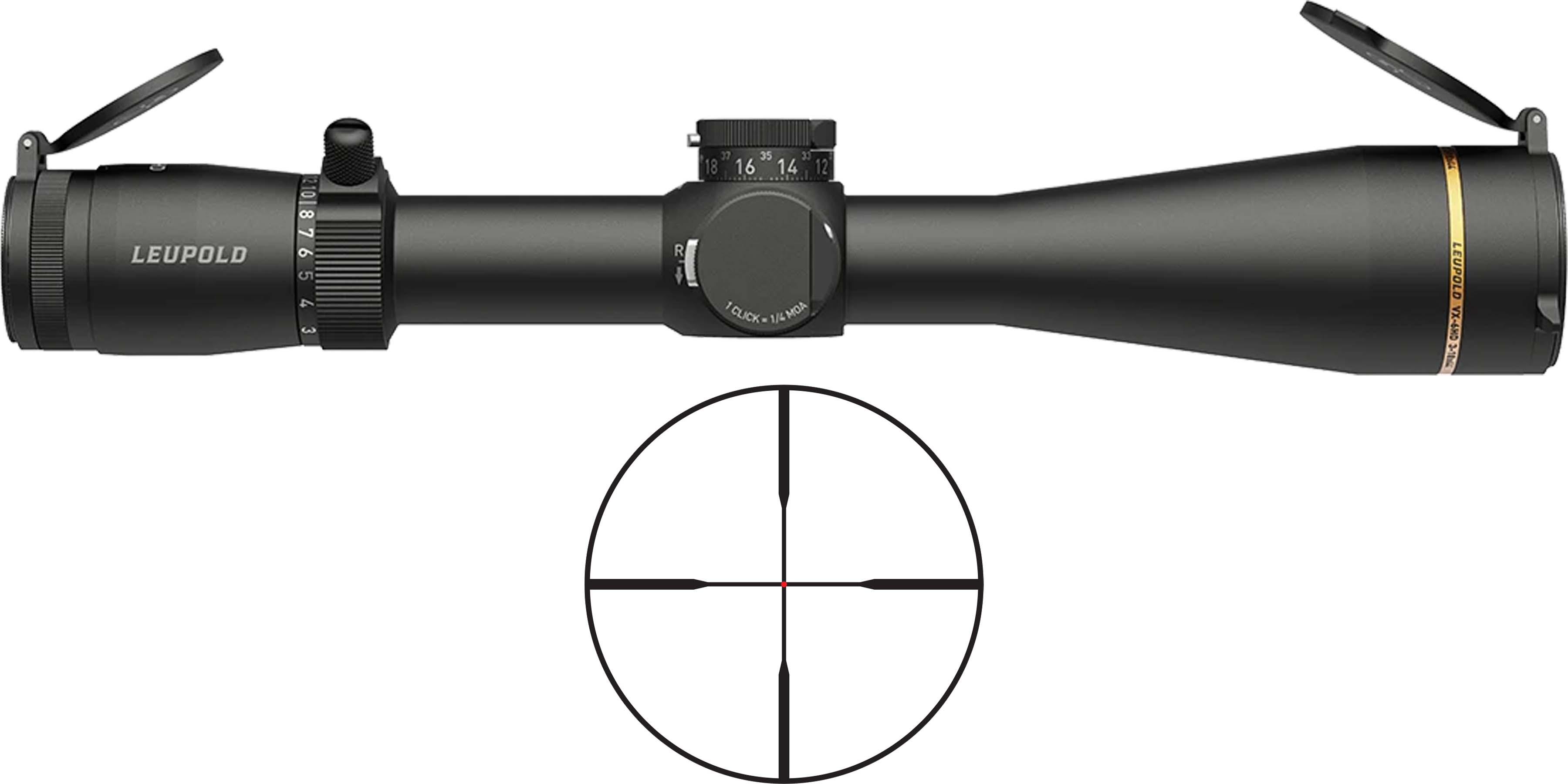 Leupold VX-6HD Gen 2 3-18x44mm CDS-SZL2 Illuminated FireDot Duplex 30mm Riflescope