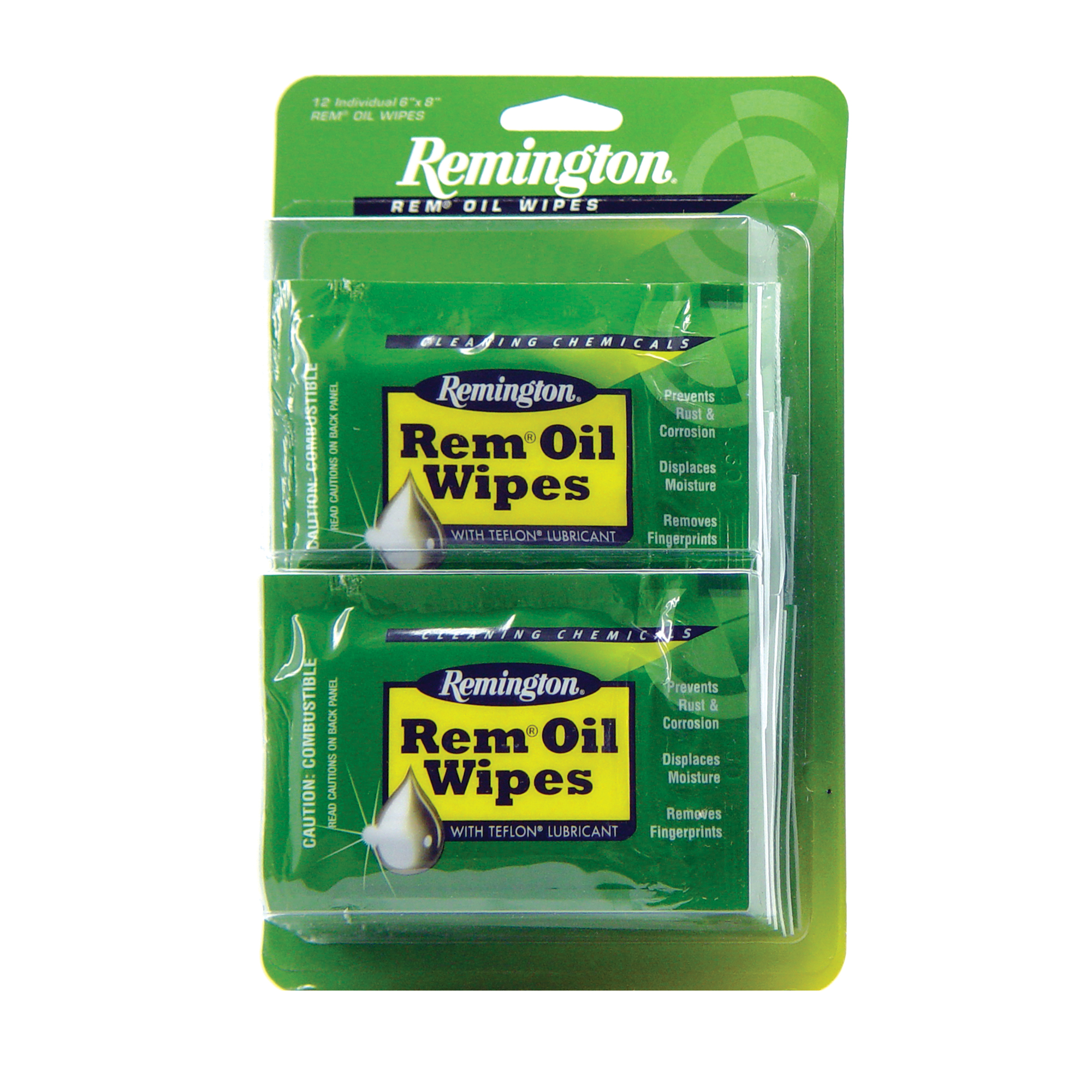 Remington Rem Oil Firearm Wipes - 12 Pack