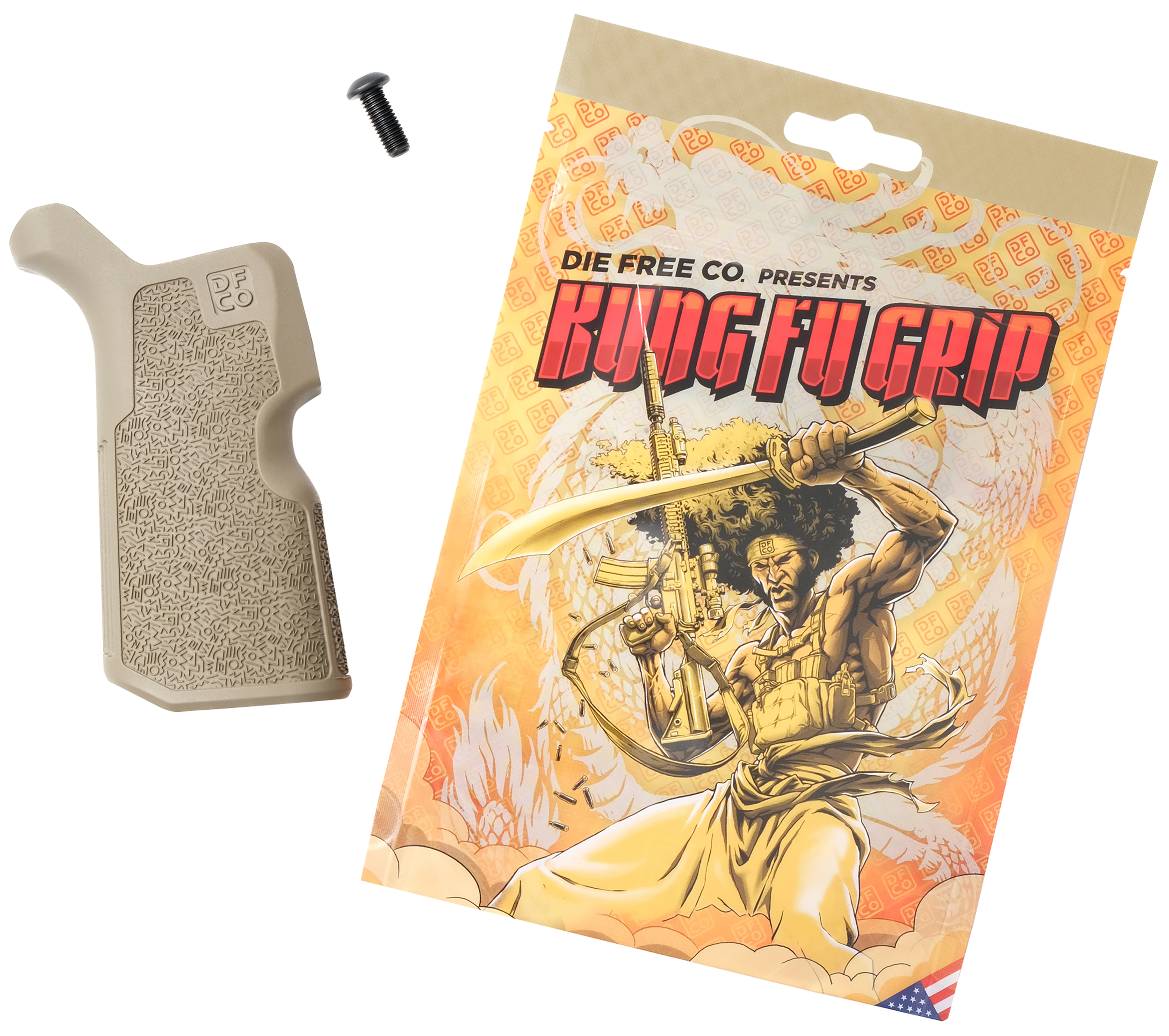 Die Free Co Kung Fu Grip Flat Dark Earth - image 4 of 6