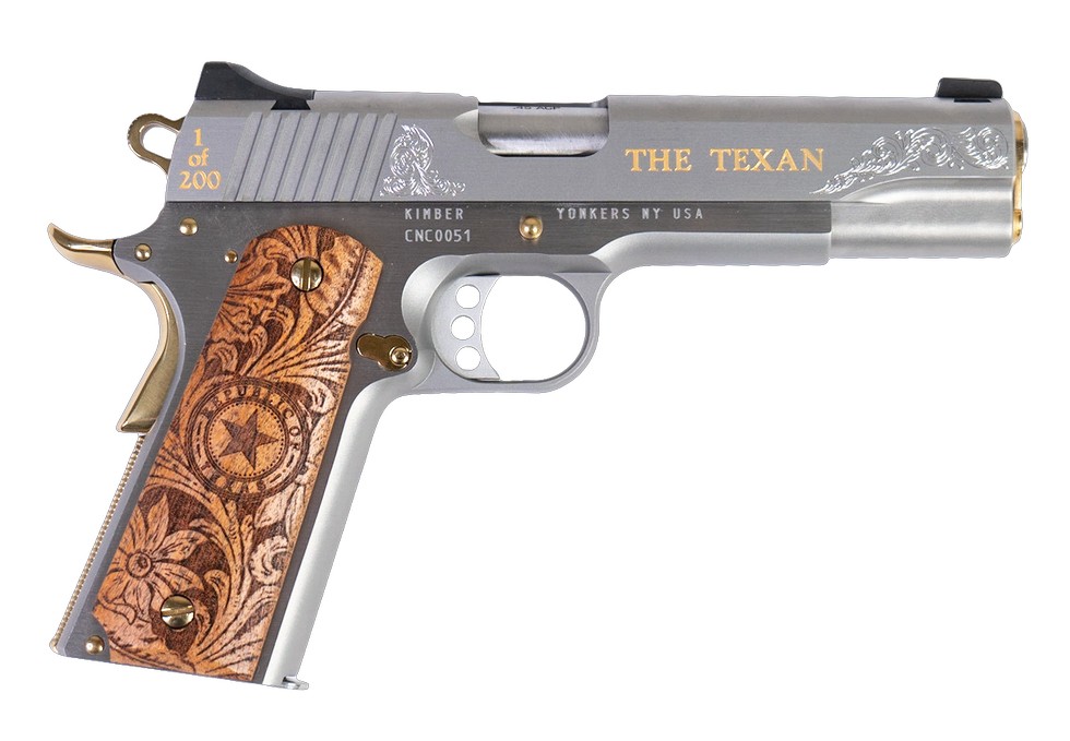 Kimber 1911 Texan .45 ACP 5" Engraved Stainless Pistol