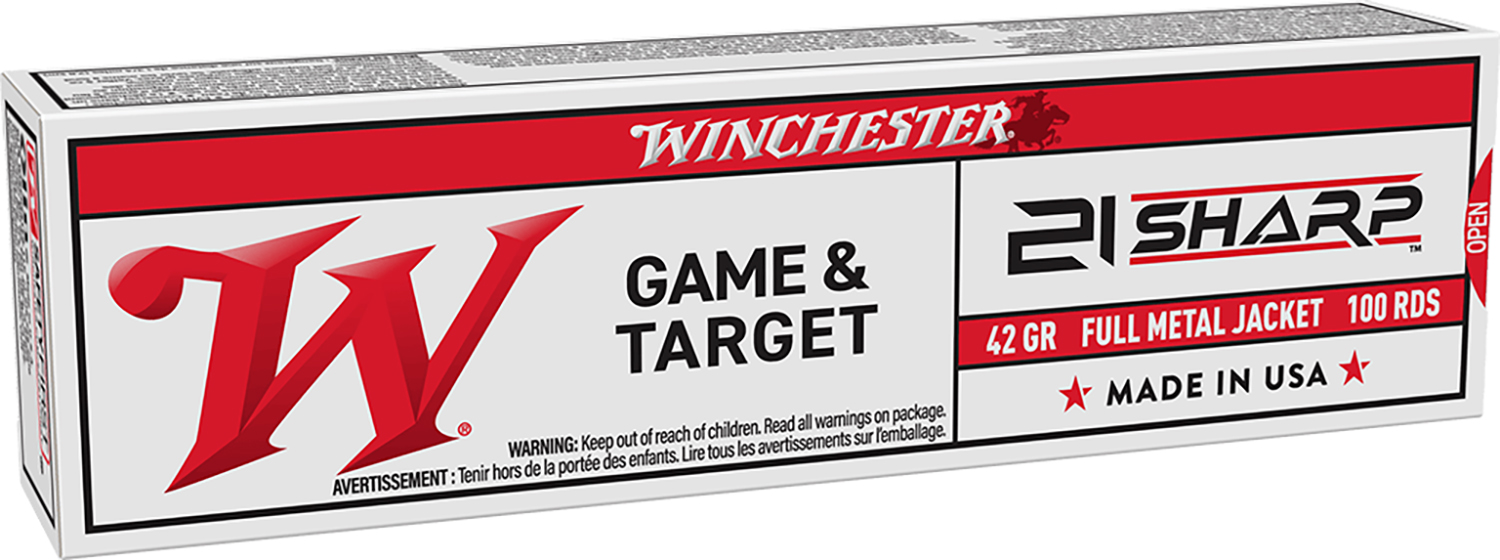 Winchester Game & Target 21 Sharp 42-Grain FMJ 100-Rnd Box