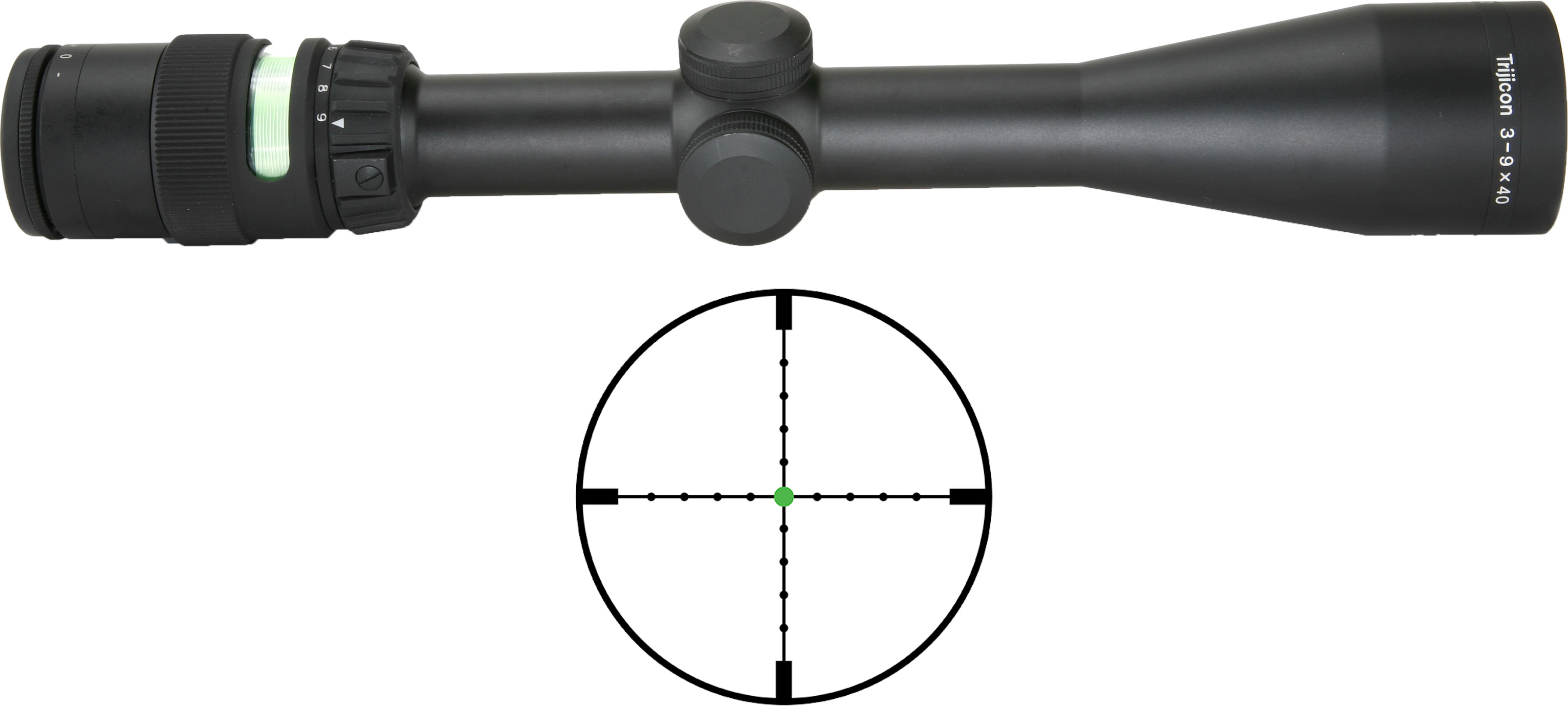 Trijicon AccuPoint 3-9x40mm Illuminated Mil-Dot Crosshair Riflescope - image 5 of 6