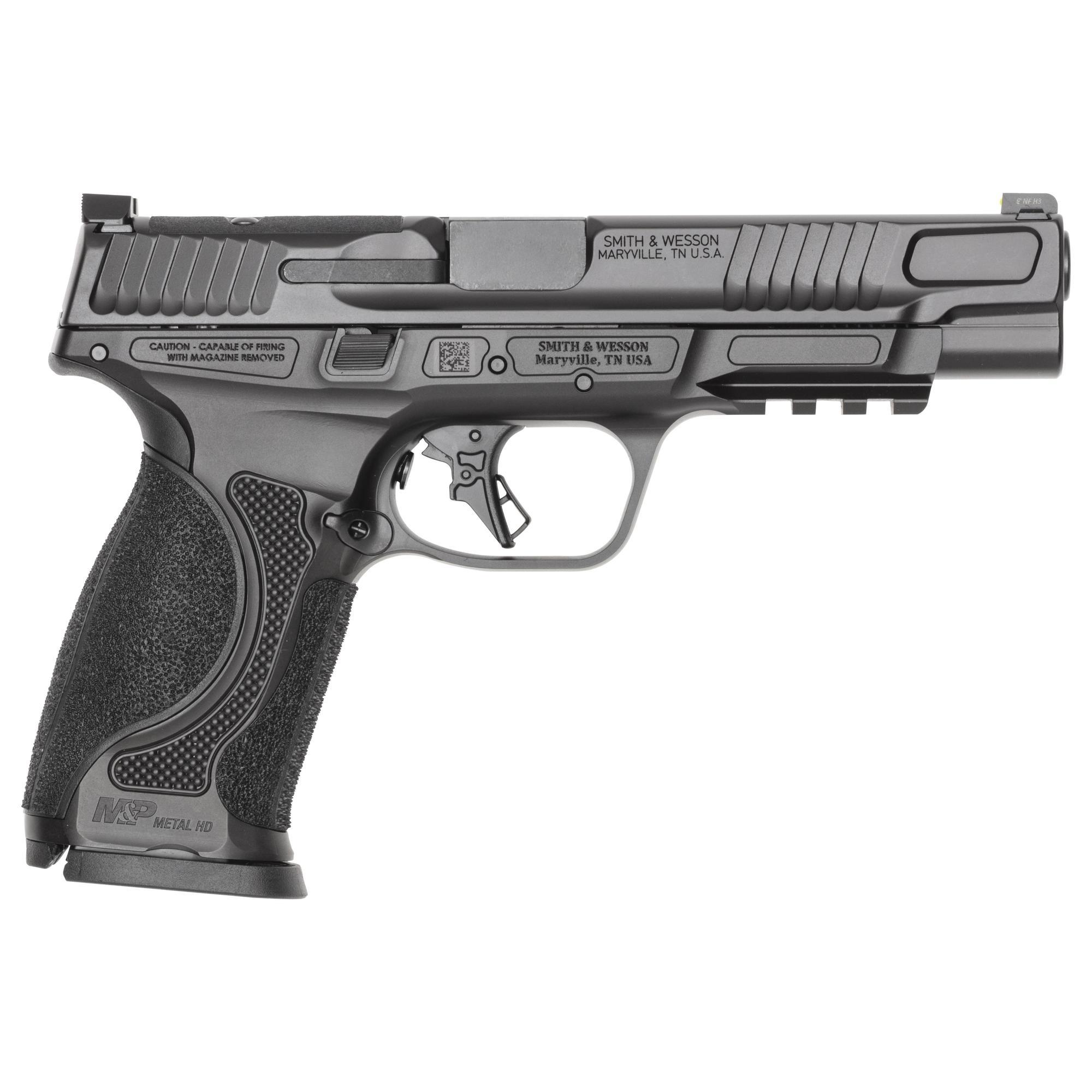 SMITH & WESSON M&P 9 M2.0 METAL HD OPTIC READY NTS BLACK 9MM 5IN 17RD SF 14670