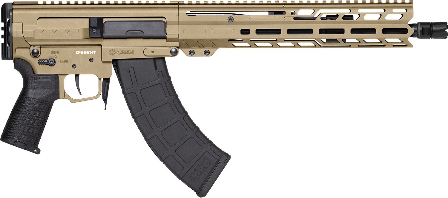 CMMG Dissent MK47 7.62x39mm 30 Round 12.50" Coyote Tan AK Pistol