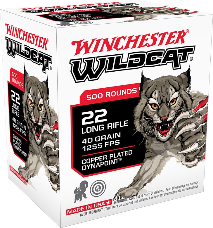 Winchester Wildcat .22 LR 40gr CP DynaPoint 500rd