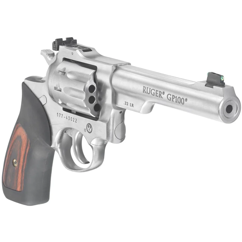 Ruger GP100 22 LR 5.5" 10-Rd Stainless Revolver