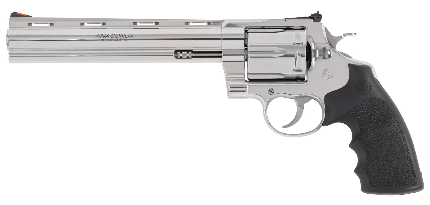 Colt Anaconda .45 Colt Revolver 8" Stainless 6rd Black Grip