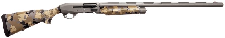 Silver Eagle Arms A21228OS2 Alpha 2 12 Gauge 3" 4+1 28" Gray Cerakote Chrome Lined Vent Rib Barrel & Steel Receiver, Old School Camo Synthetic Fixed Stock
