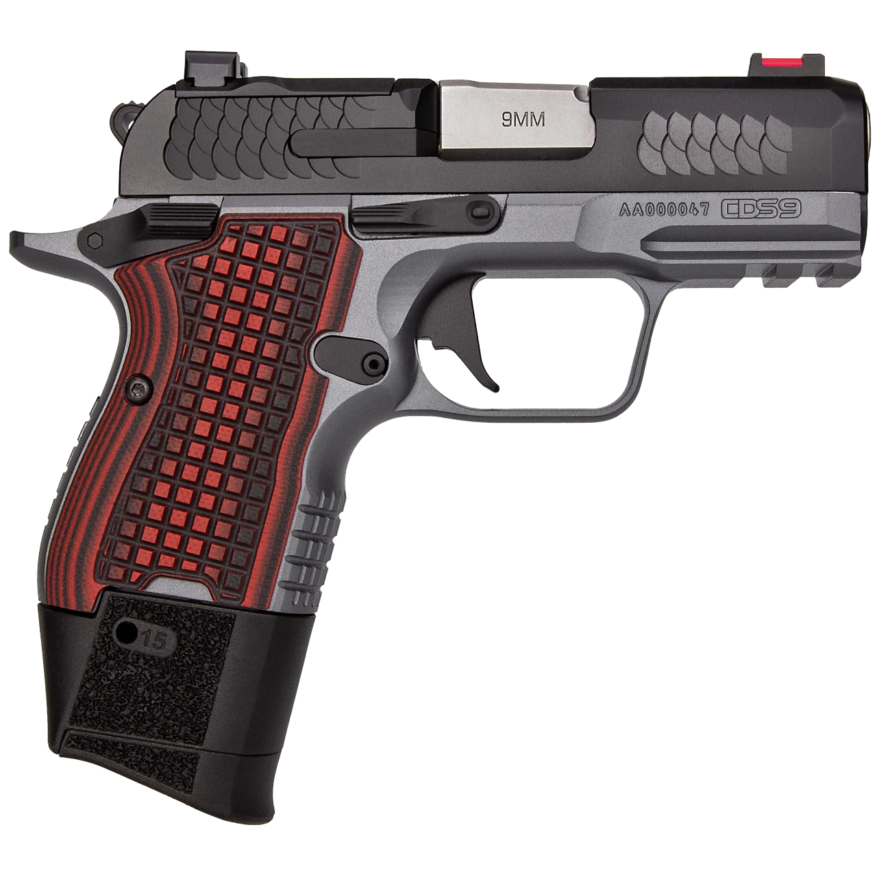 Kimber CDS9 9mm Red/Grey 3.64" Optic Ready Pistol 15+1