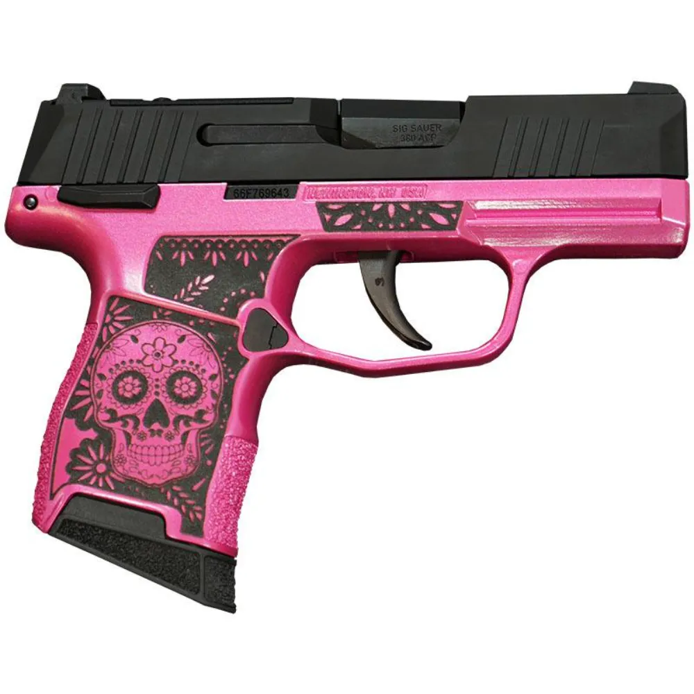 Sig P365 .380 Sugar Skull Pink Medusa 3.1" 10rd (2) MS Exclusive