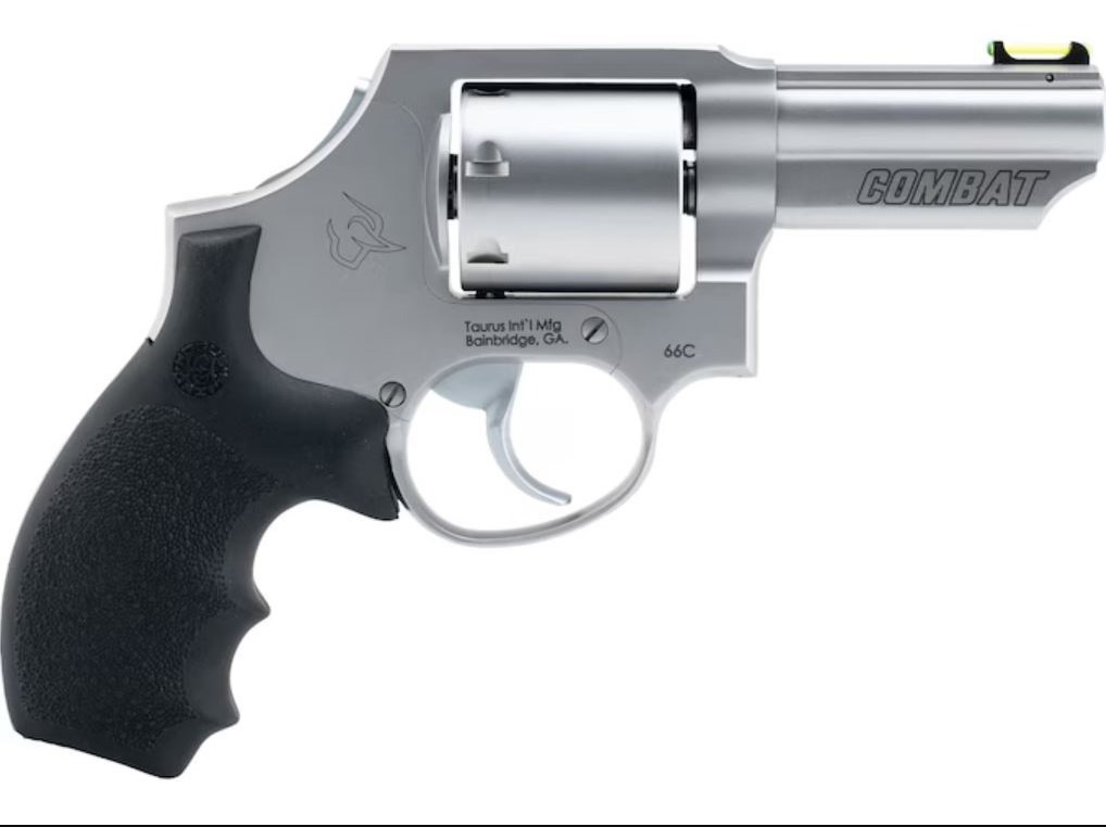Taurus 66 Combat Stainless .357 Mag 3" Revolver 7-Shot Steel Frame