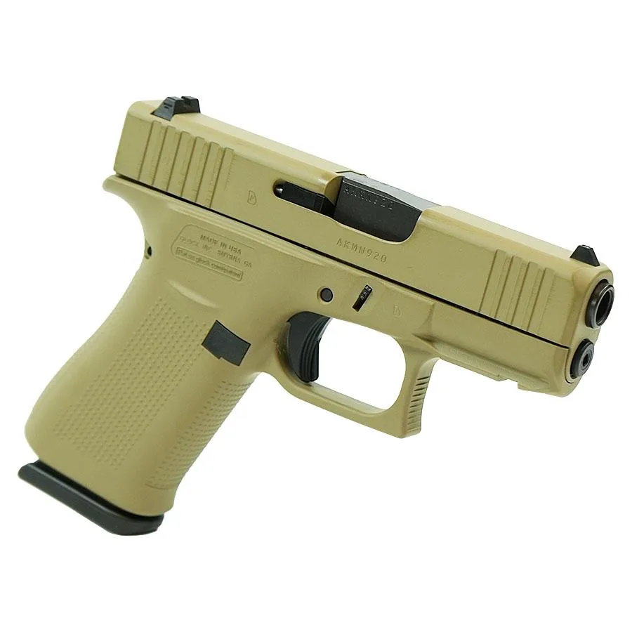 Glock 43X 9mm 3.4" FDE Pistol 10rd (2) Mags Accessory Rail USA Made