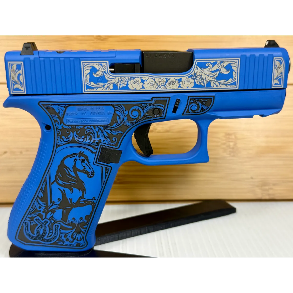 Glock 43X Glock & Horses Blue 9mm 10Rd Pistol