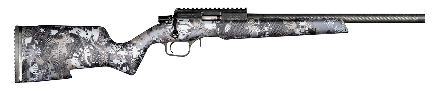 Christensen Arms 8011201800 Ranger  17 HMR 9+1 18" Carbon Fiber/Threaded Barrel, Black Anodized Finish, Sitka Elevate II Camo Stock