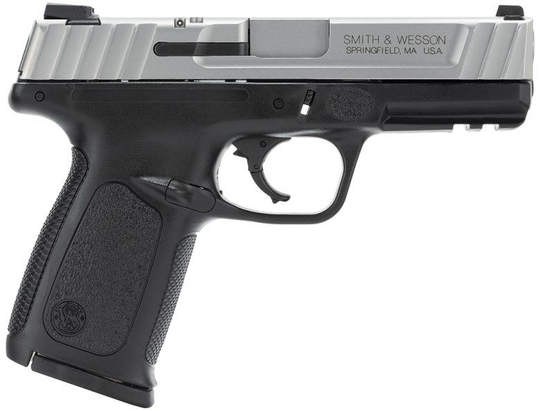 Smith & Wesson 123403 SD40 VE *CA Compliant Compact Frame 40 S&W 10+1, 4" Stainless Steel Barrel, Satin Serrated Stainless Steel Slide, Black Polymer Frame w/Picatinny Rail