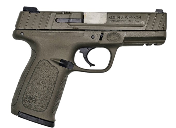 SMITH & WESSON SD9VE OD GREEN 9MM 10RD CA COMP PISTOL