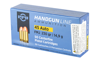PPU 45ACP FMJ 230GR 50/500