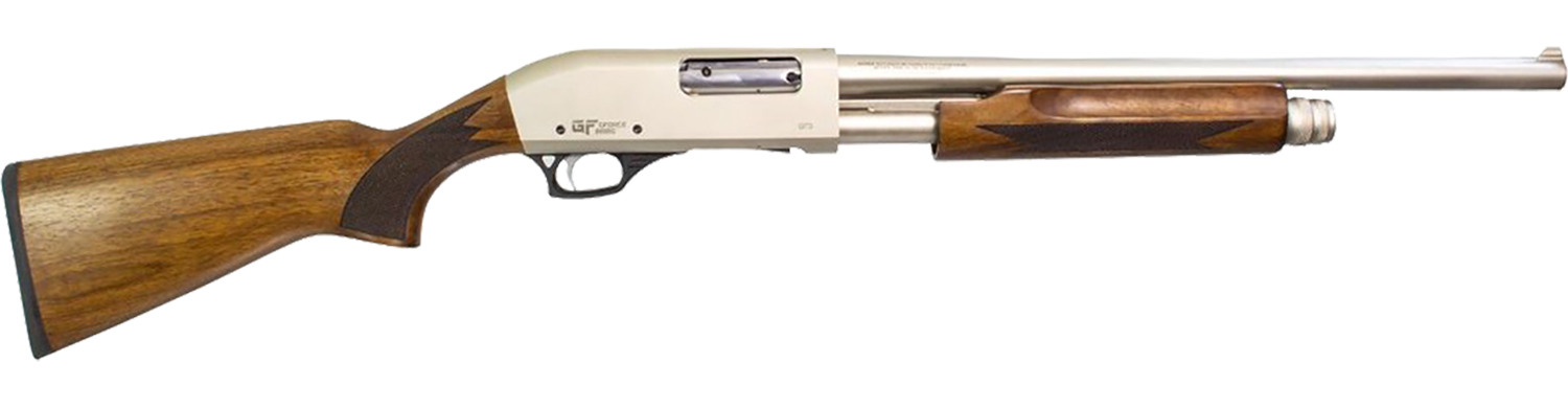 GForce Arms GF3PN 12GA 20" Pump Shotgun Wood/Nickel Finish