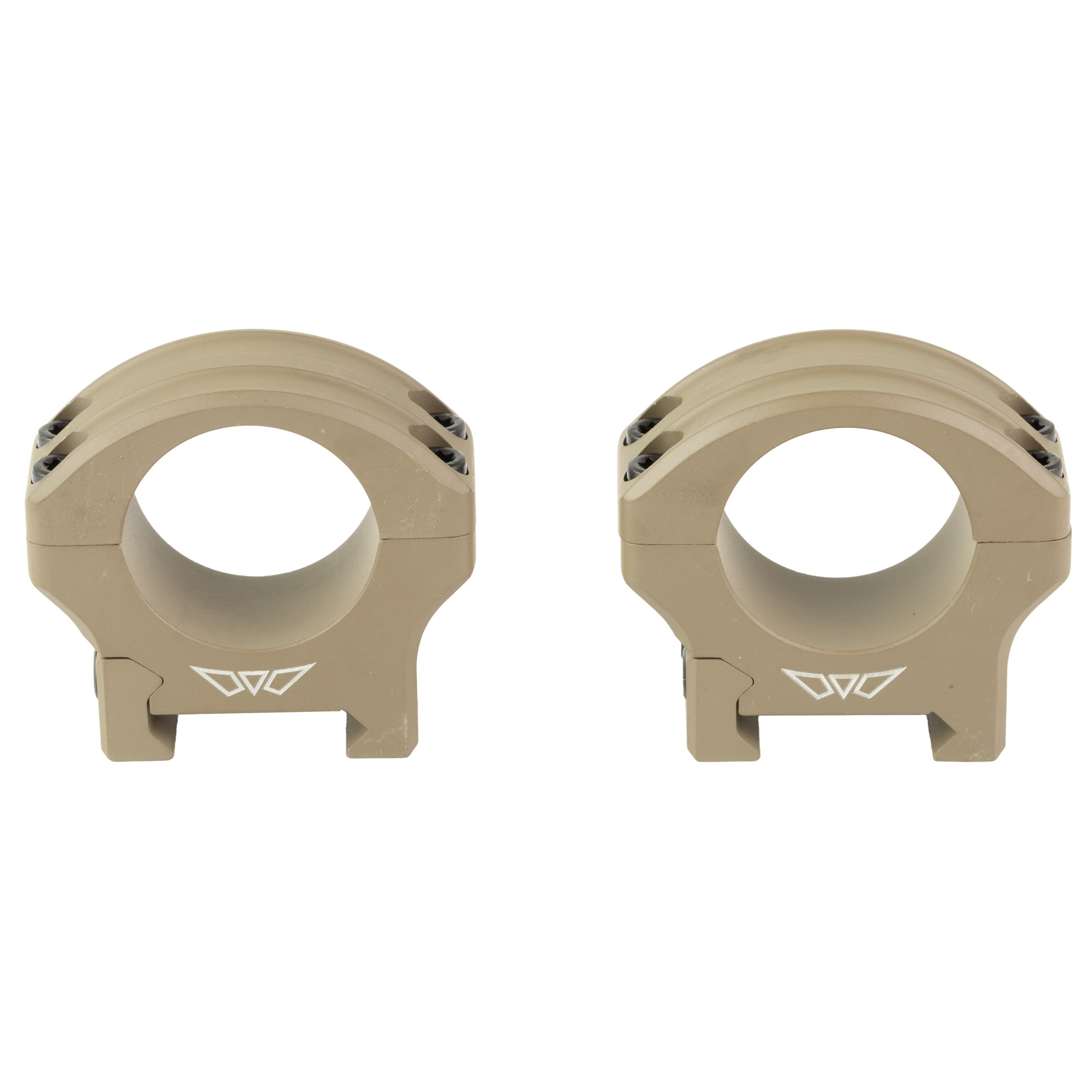 Warne HyperLite 1" Low Rings - Dark Earth Cerakote