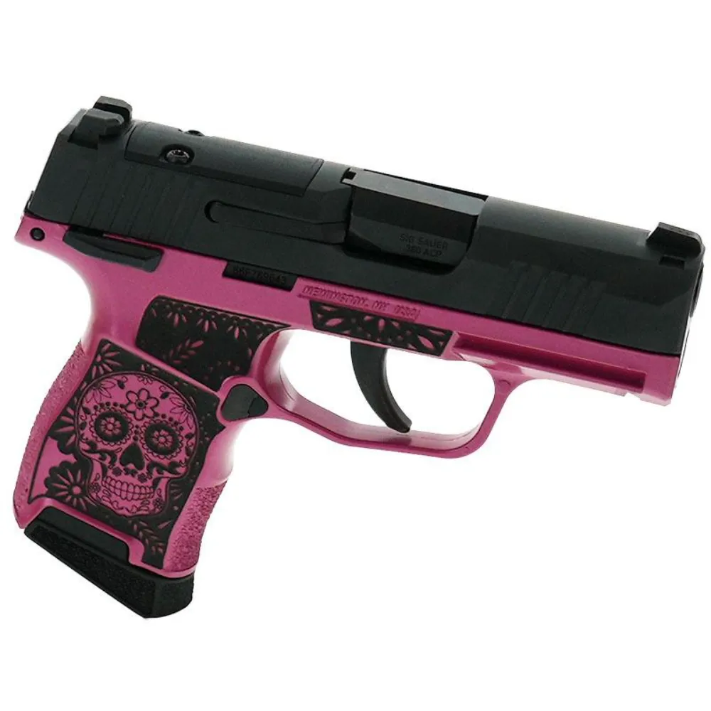 Sig P365 .380 Sugar Skull Pink Medusa 3.1" 10rd (2) MS Exclusive