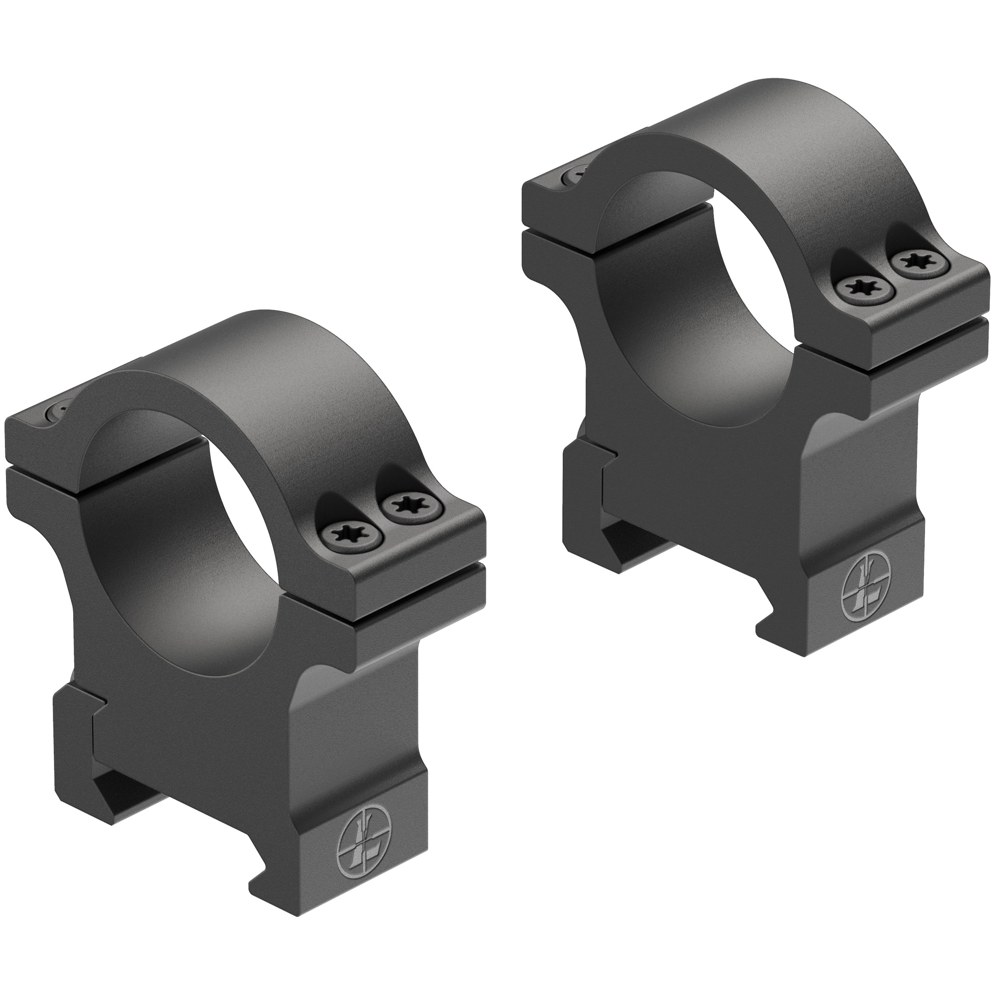 Leupold Open Range Cross-Slot 1" High Matte Black Scope Rings