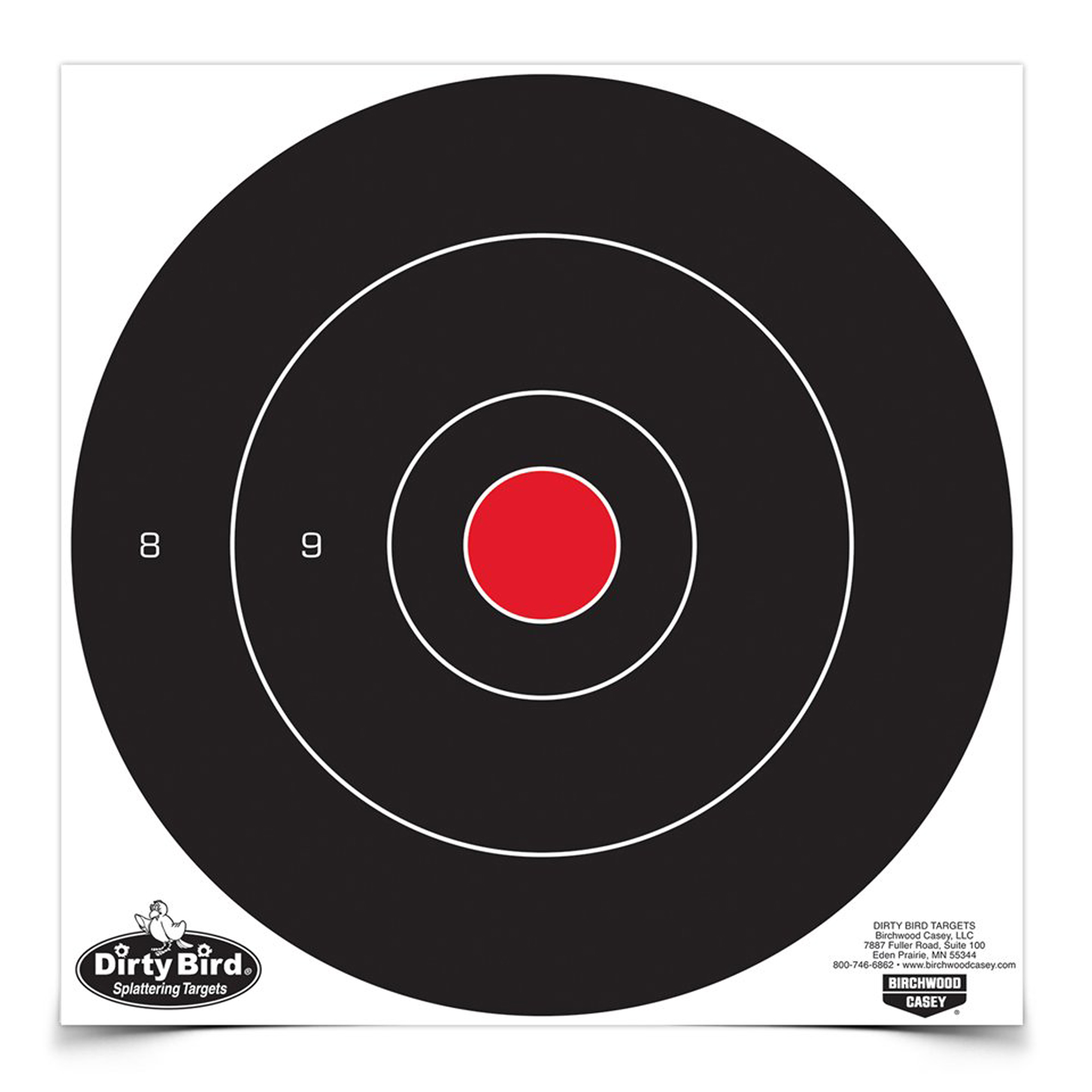 Birchwood Casey Dirty Bird 12" Bullseye Tagboard Target