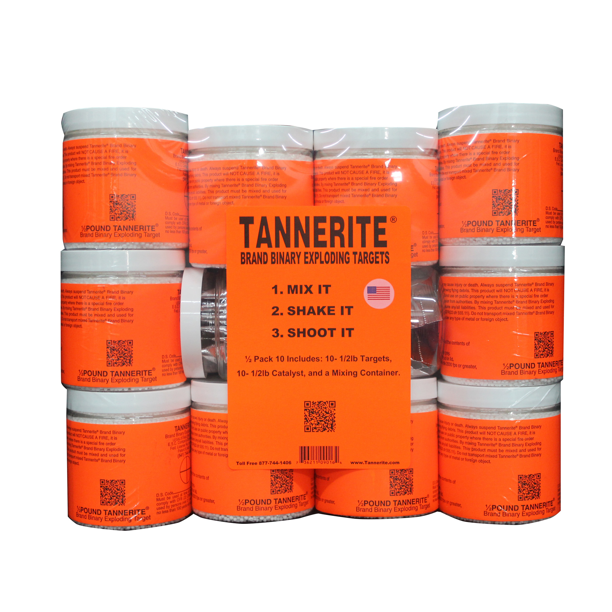 Tannerite Brick 1/2 lb Exploding Targets - 10 Pack