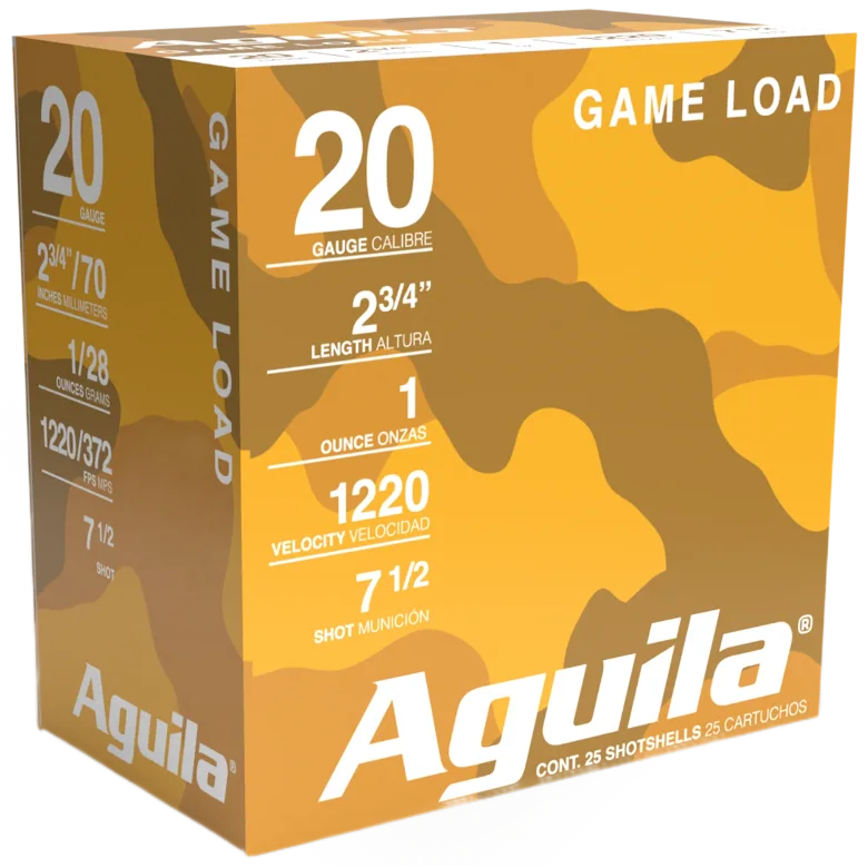 Aguila Birdshot High Velocity 20Ga 2.75" 1oz 7.5 25Rd