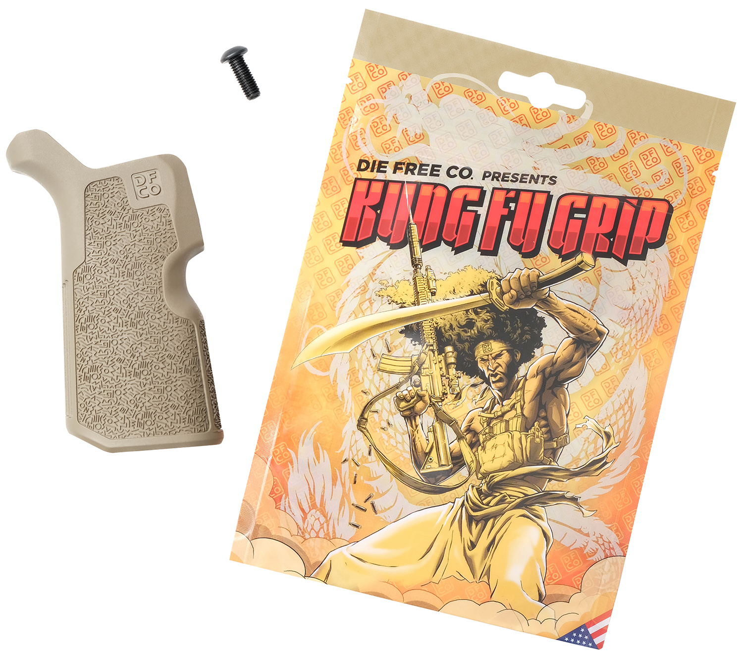 Die Free Co Kung Fu Grip Flat Dark Earth - image 3 of 6