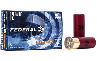 Federal Power-Shok 12 Gauge 2.75" 4 Buck Buckshot Ammunition