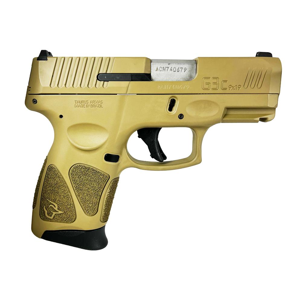 Taurus G3C FDE Slide with FDE Polymer Grip 9mm 3.2" 12rd Pistol