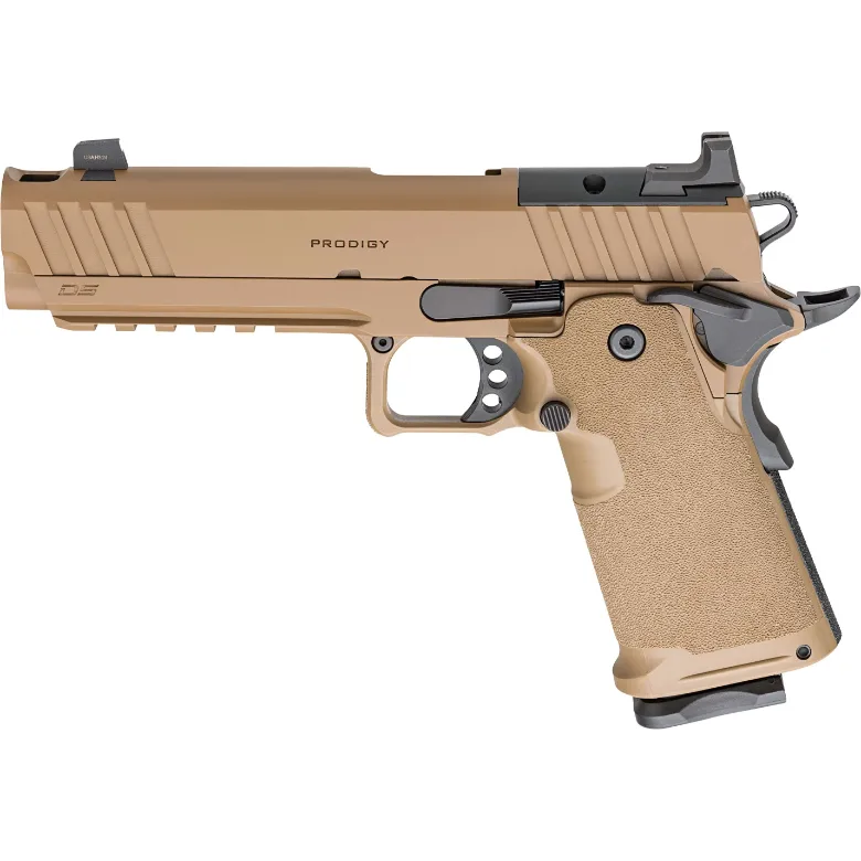 SPRINGFIELD AMRORY 1911 DS PRODIGY COMP FDE 9MM 5" 20-RD SEMI-AUTO PISTOL