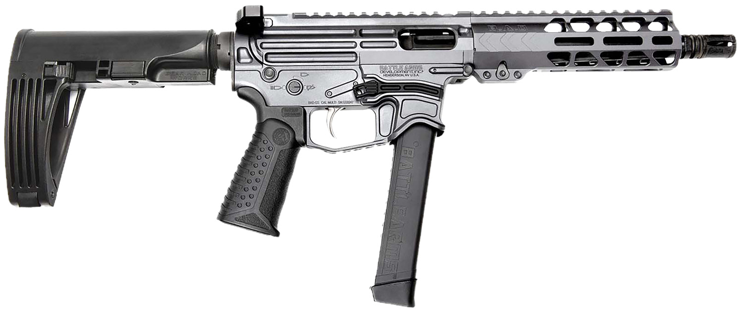 Battle Arms Xiphos 9mm 8.5" Barrel M-LOK Combat Gray Receiver 30+1 Pistol