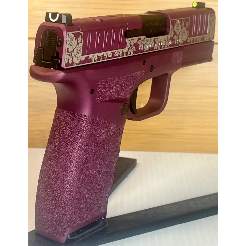 Springfield Hellcat Pro 9mm Black Cherry & Roses OR Handgun