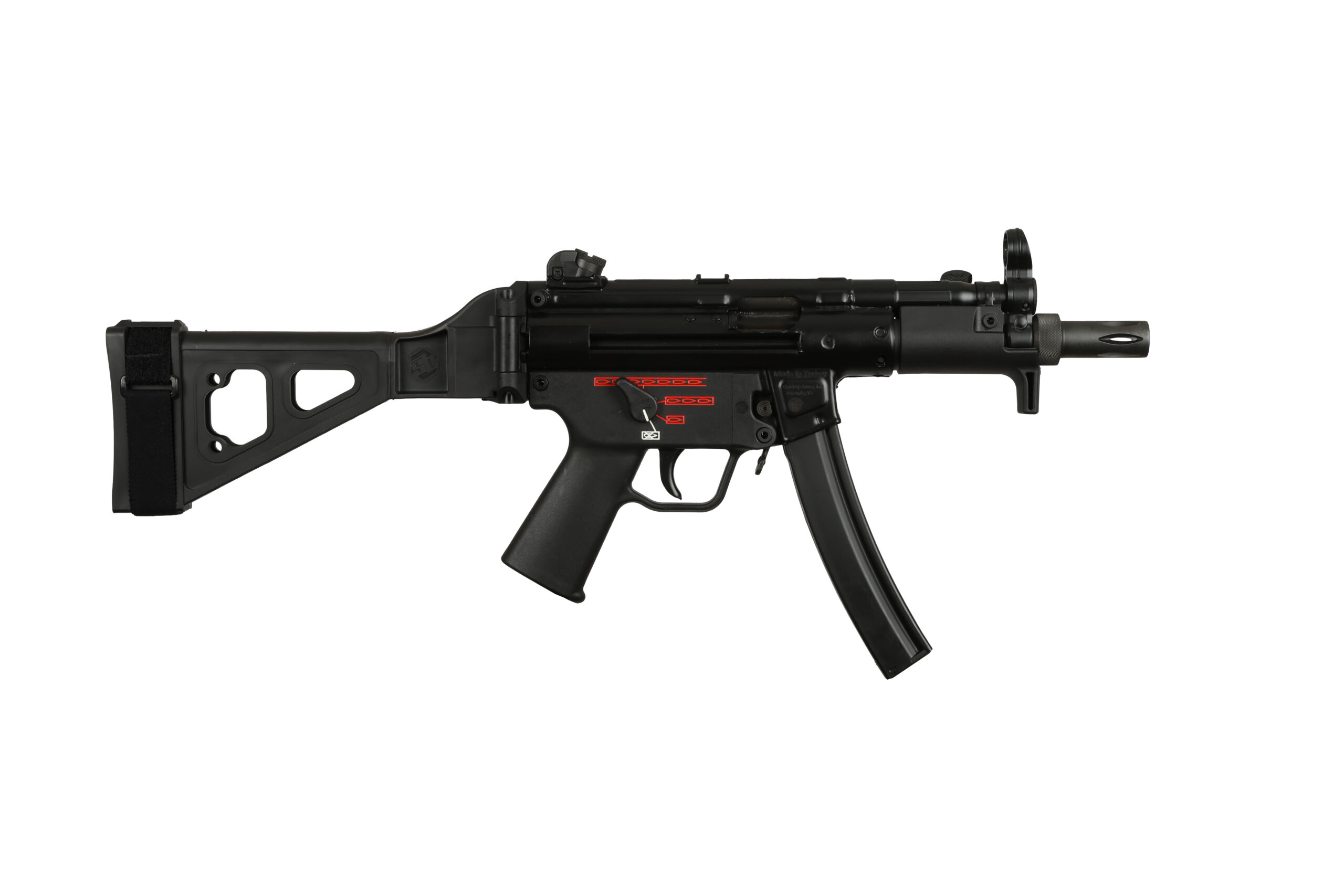 Century Arms AP5-P NAVY 9mm Pistol – 5.75" Threaded Barrel, SB Brace
