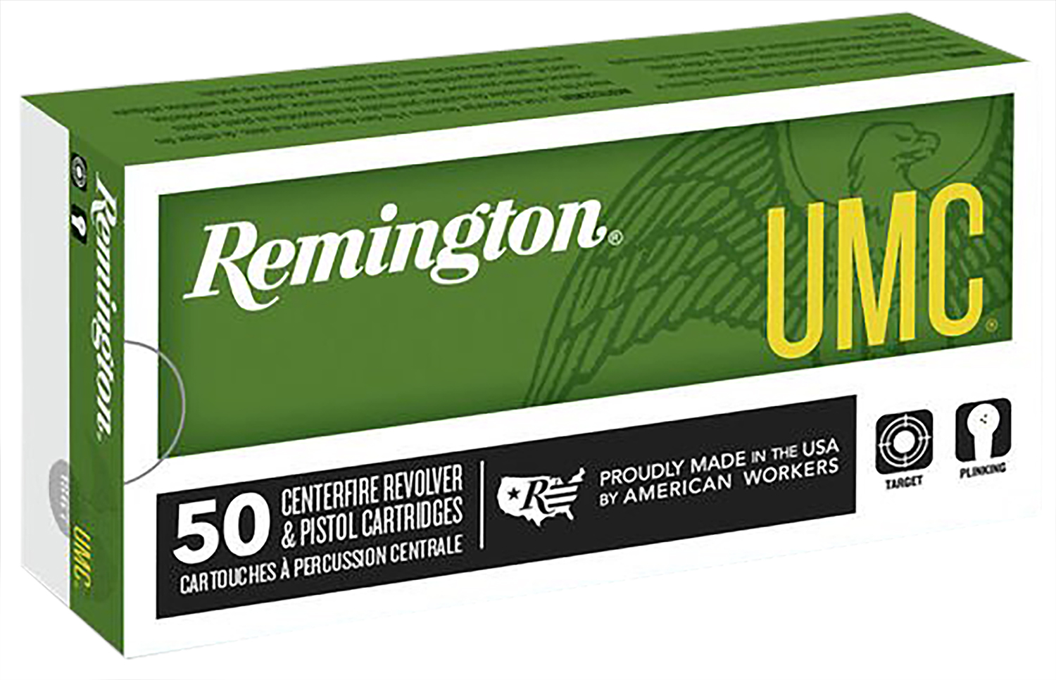 Remington Ammunition 23752 UMC 9mmLuger 115gr Jacketed Hollow Point 50 Per Box/10 Case
